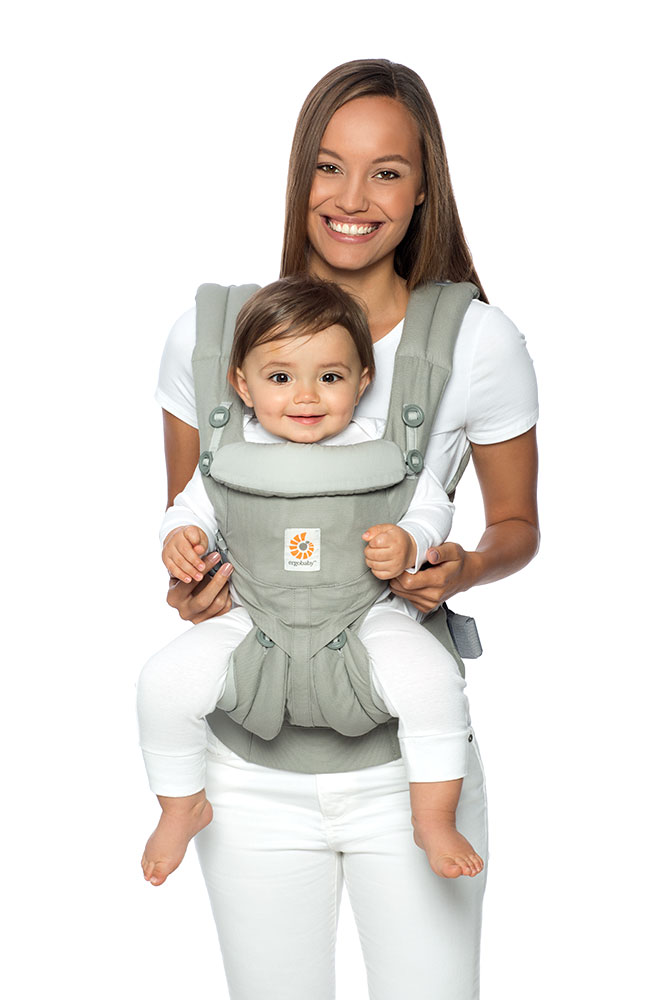 Portebébé physiologique Omni 360 Gris Bleu Nuit Etoilé 4 positions